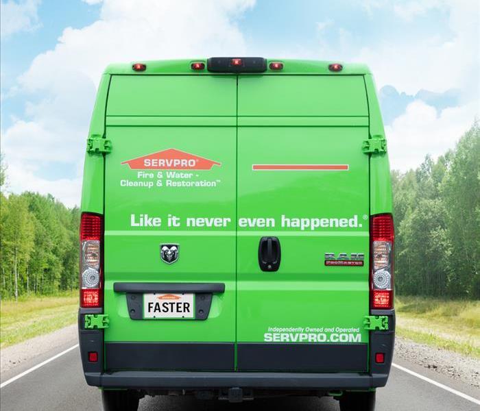 SERVPRO green van.